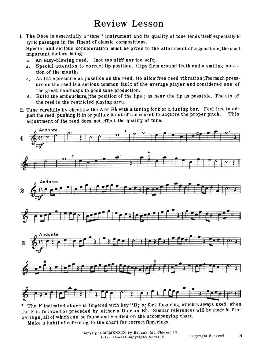 Rubank Intermediate Method – Oboe