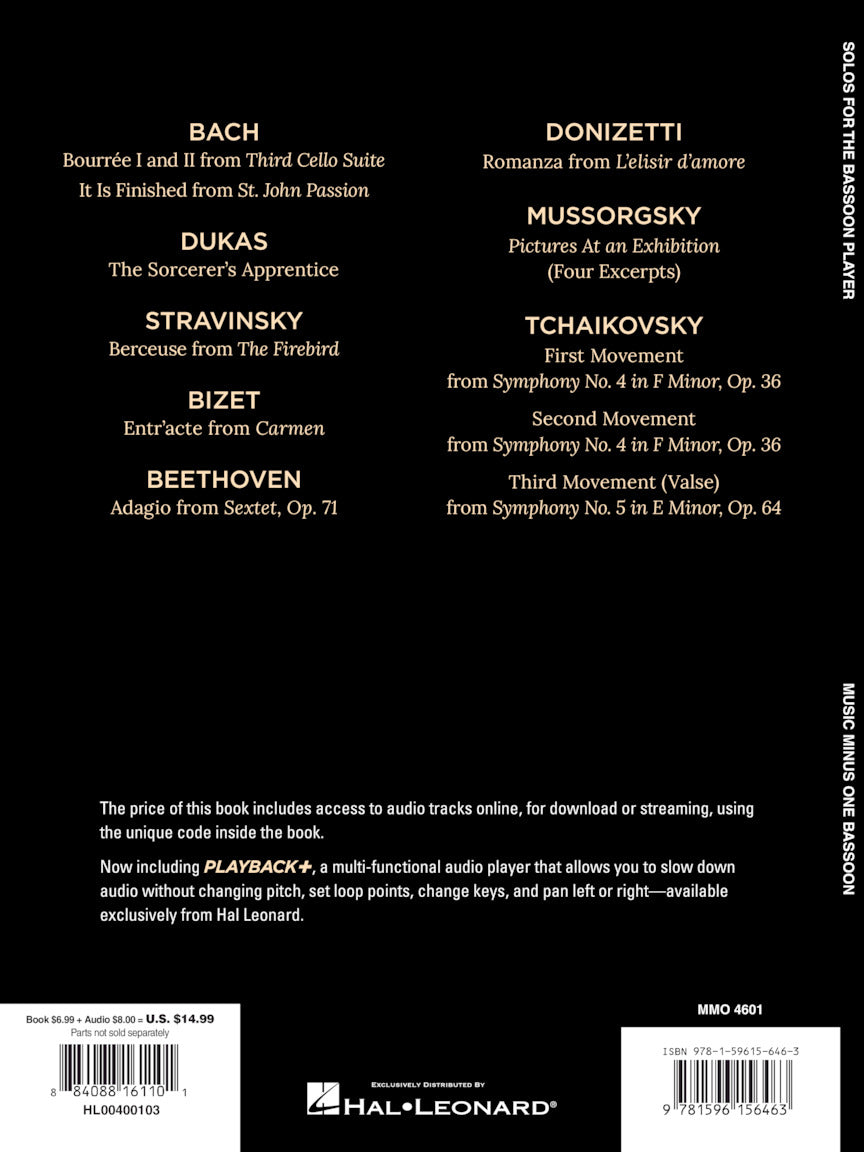 Solos for the Bassoon Player - Music Minus One Hal Leonard