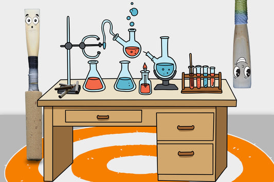 Science experiment with two funny characters.