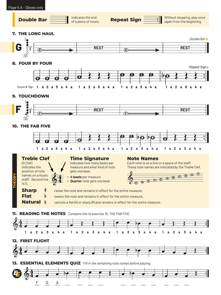 Essential Elements for Band Book 1 - Oboe Hal Leonard