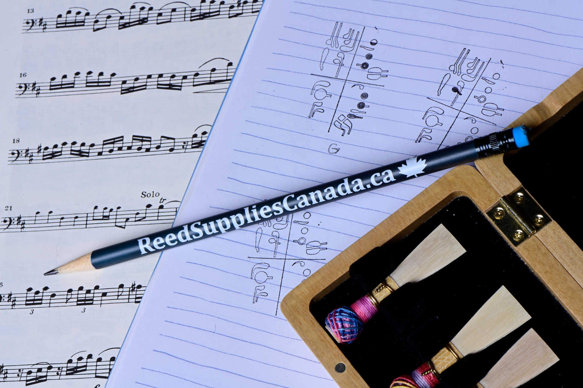 Bassoon Fingering Stamp - The Music Stamp™ Series Reed Supplies Canada Ltd.