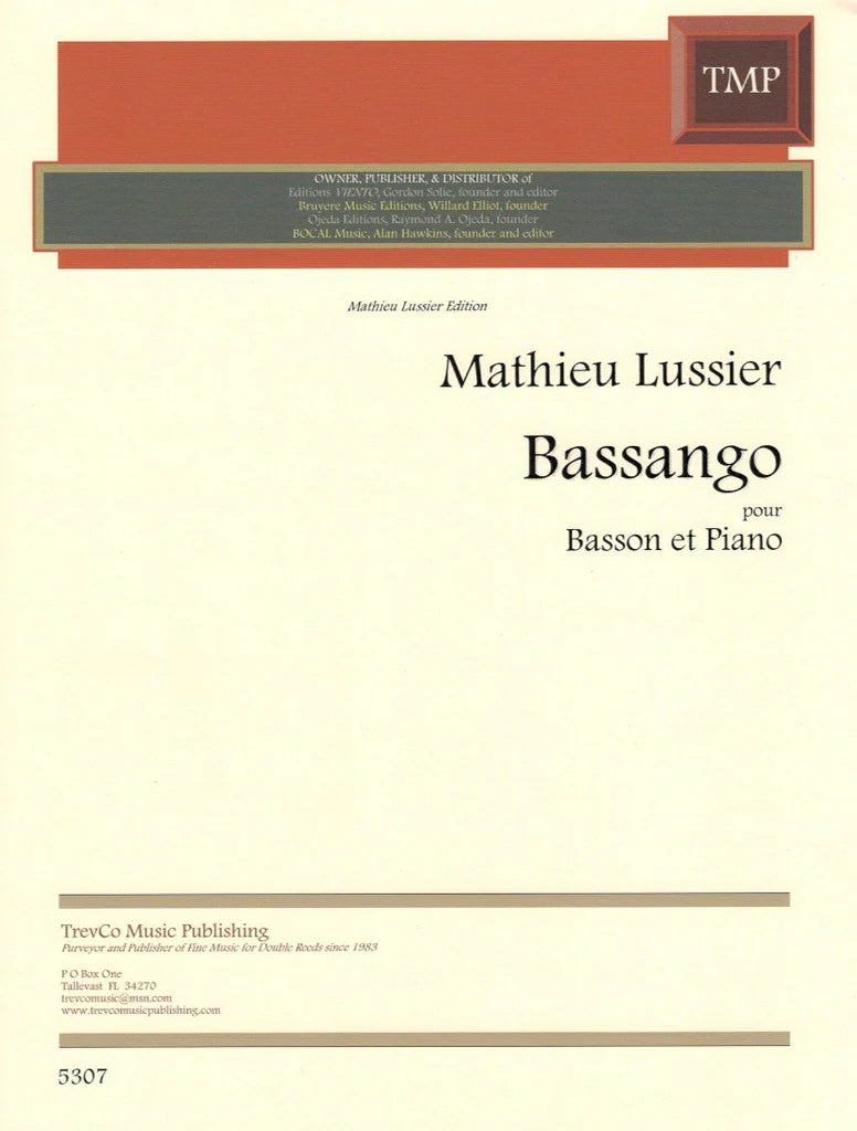 Lussier: Bassango for Bassoon and Piano Trevco