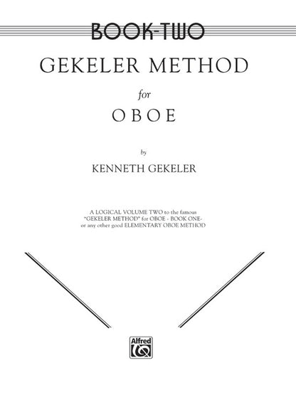 Gekeler Method for Oboe, Book 2 Alfred