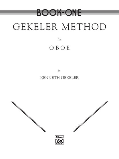 Gekeler Method for Oboe, Book 1 Alfred
