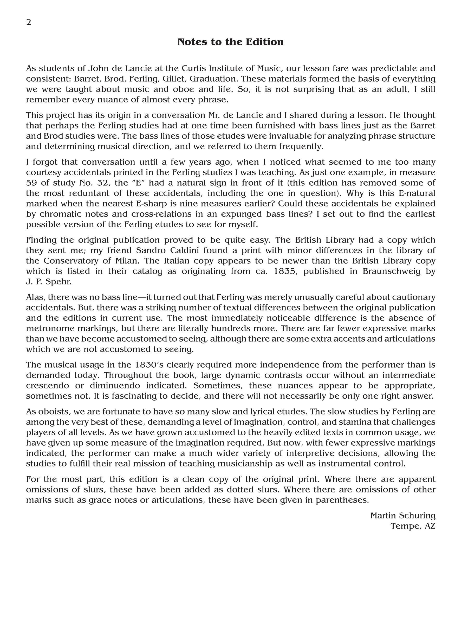 Ferling 48 Studies for Oboe, Kalmus Edition Alfred